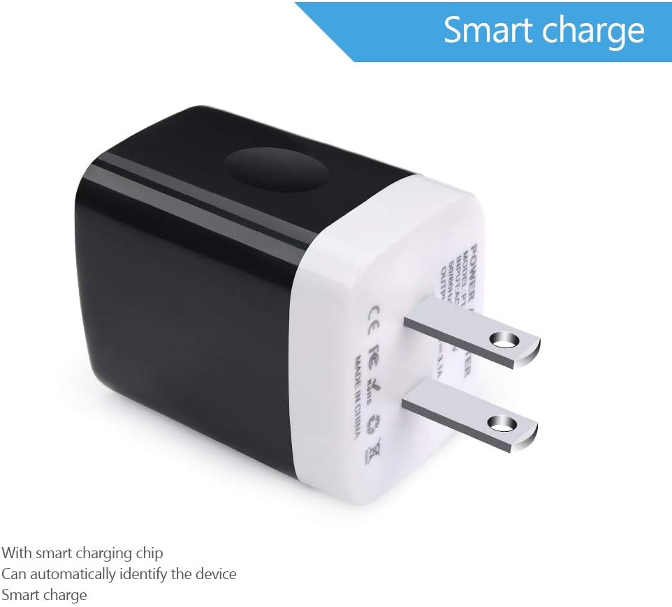 Wall Charger Plug, USB Plug Wall Outlet, 3 Multiport Charger Station Cube