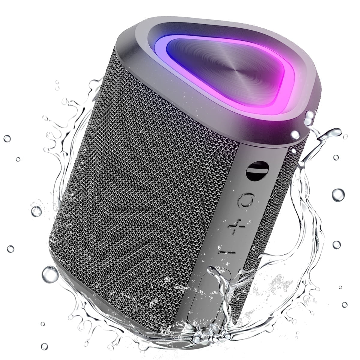 Portable Bluetooth Speaker,Ipx7 Waterproof Outdoor Speaker with 24Hr Playtime,Grey