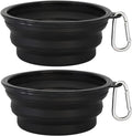 Large Collapsible Dog Bowls 2 Pack, 34Oz Foldable Dog Travel Bowl