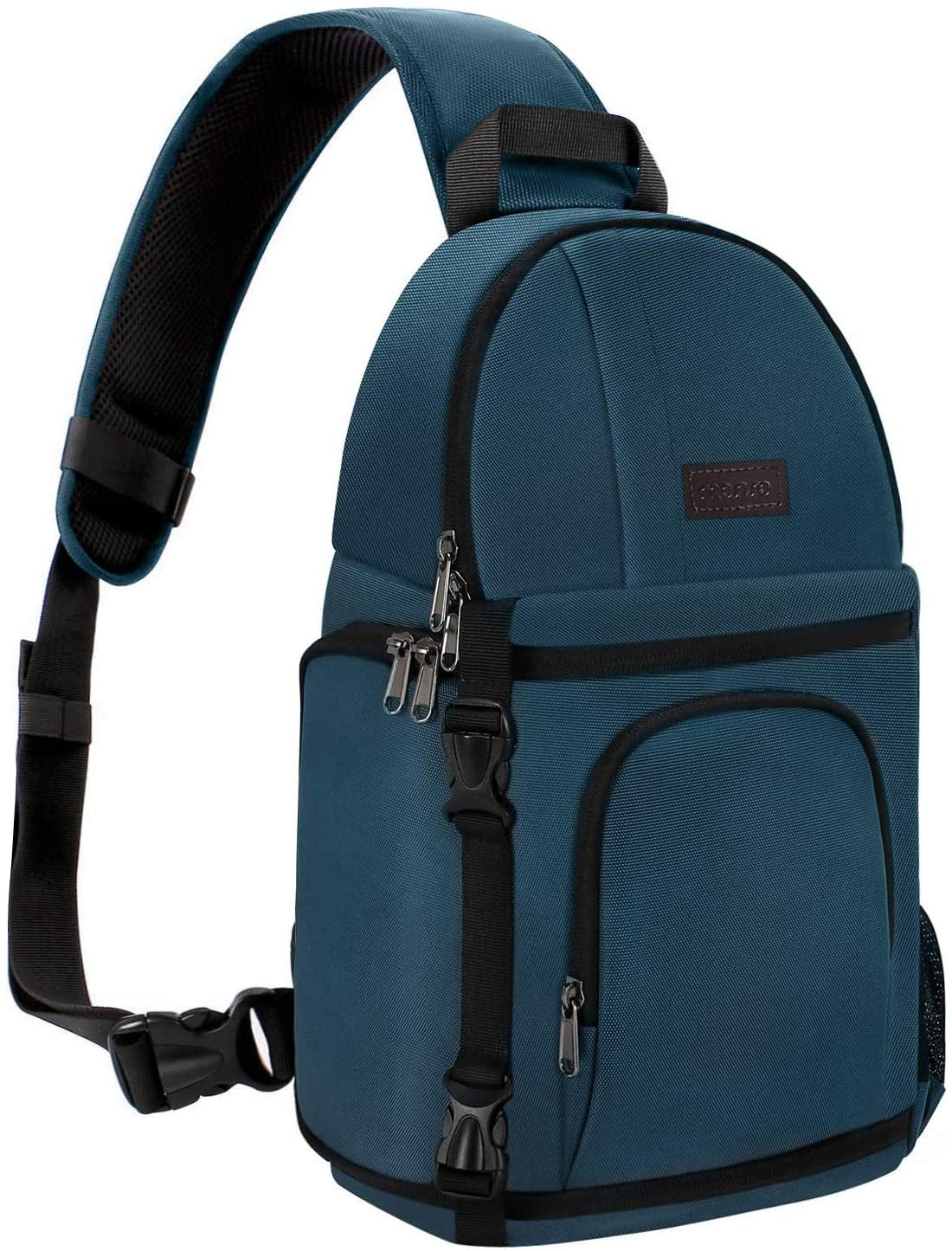 Camera Sling Bag, Dslr/Slr/Mirrorless Camera Case Camera Backpack | Shockproof Photography Bag with Tripod Holder&Removable Modular Inserts Compatible with Canon/Nikon/Sony/Fuji, Deep Teal