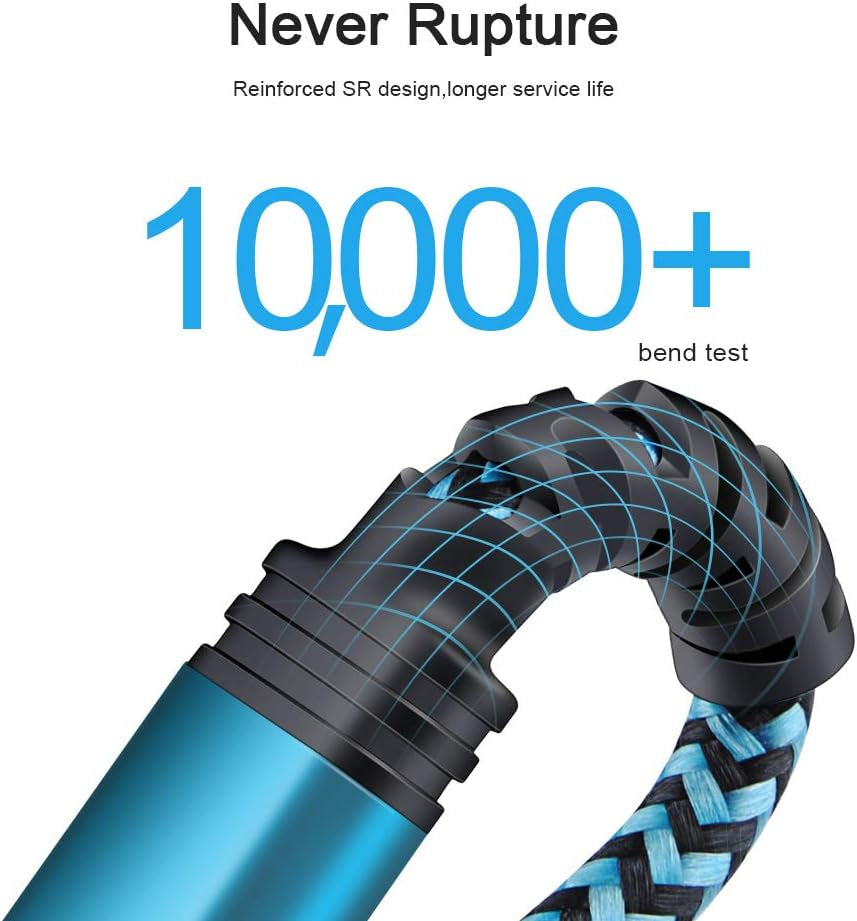 Type C Samsung Fast Charging Cable for Galaxy S26 S25 S24 Ultra A17 A16 A15 | 5Pack 6FT Braided USB C Android Auto Car Charger Cord for Samsung A56 A36 A14 5G Z Fold7 Flip7 Iphone 17E 17 16E 16 Pro Max