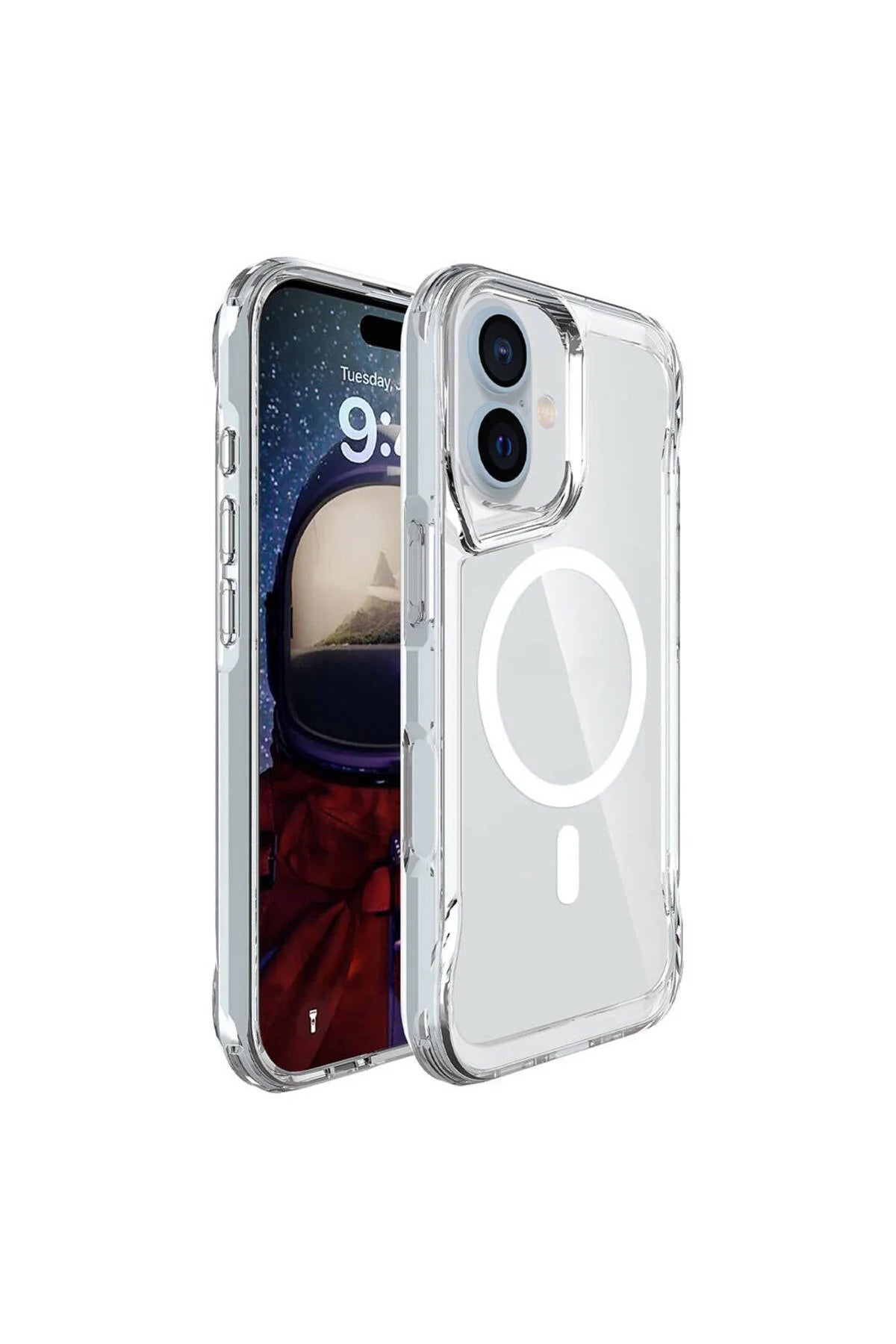 Iphone 16 Case 3-In-1 Combination Set Tmax Magsafe Silicone Case