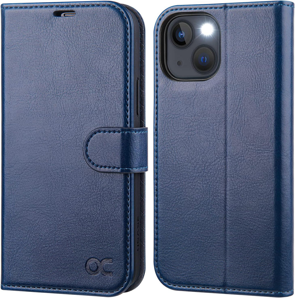 for Iphone 13 Wallet Case, Card Holder, Blue
