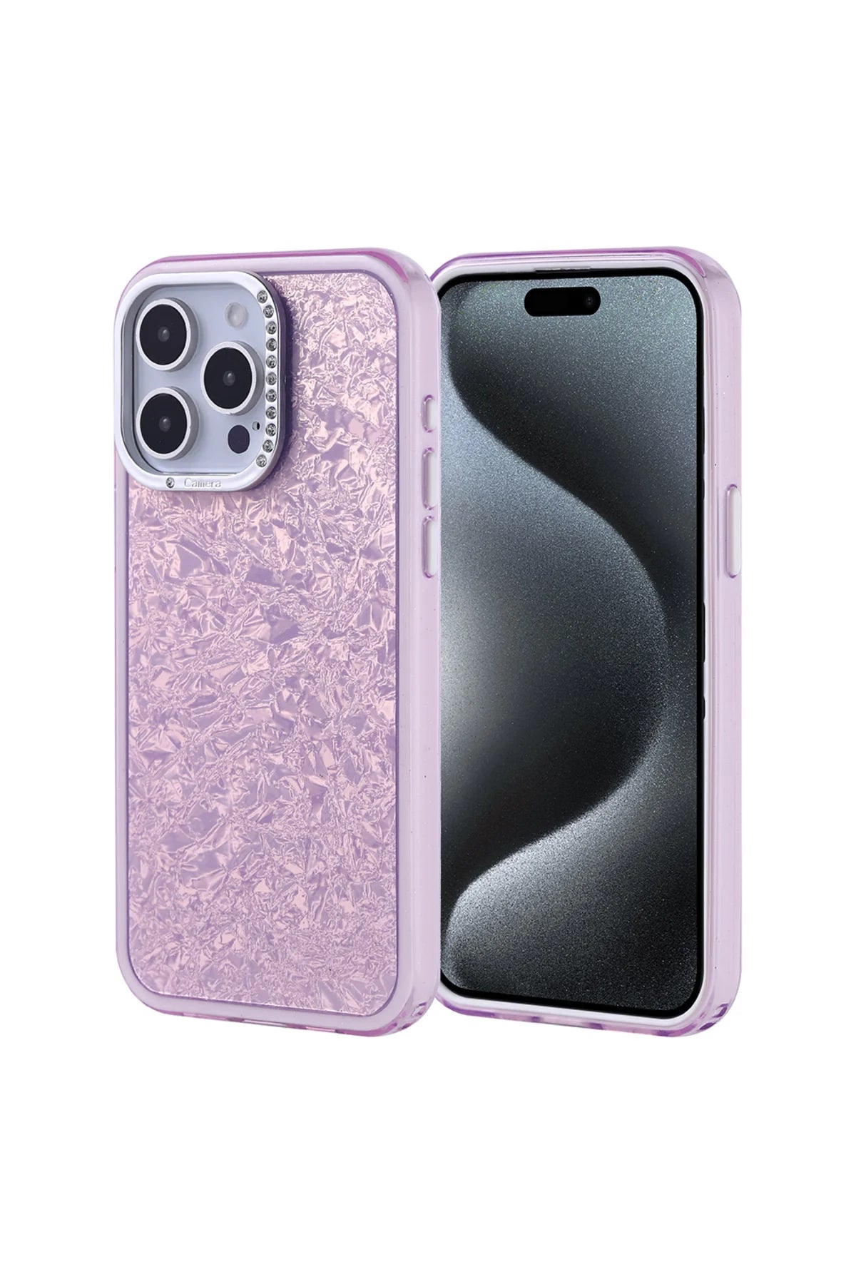 Iphone 15 Pro Max Case Door Diamond Stone Pattern Cover