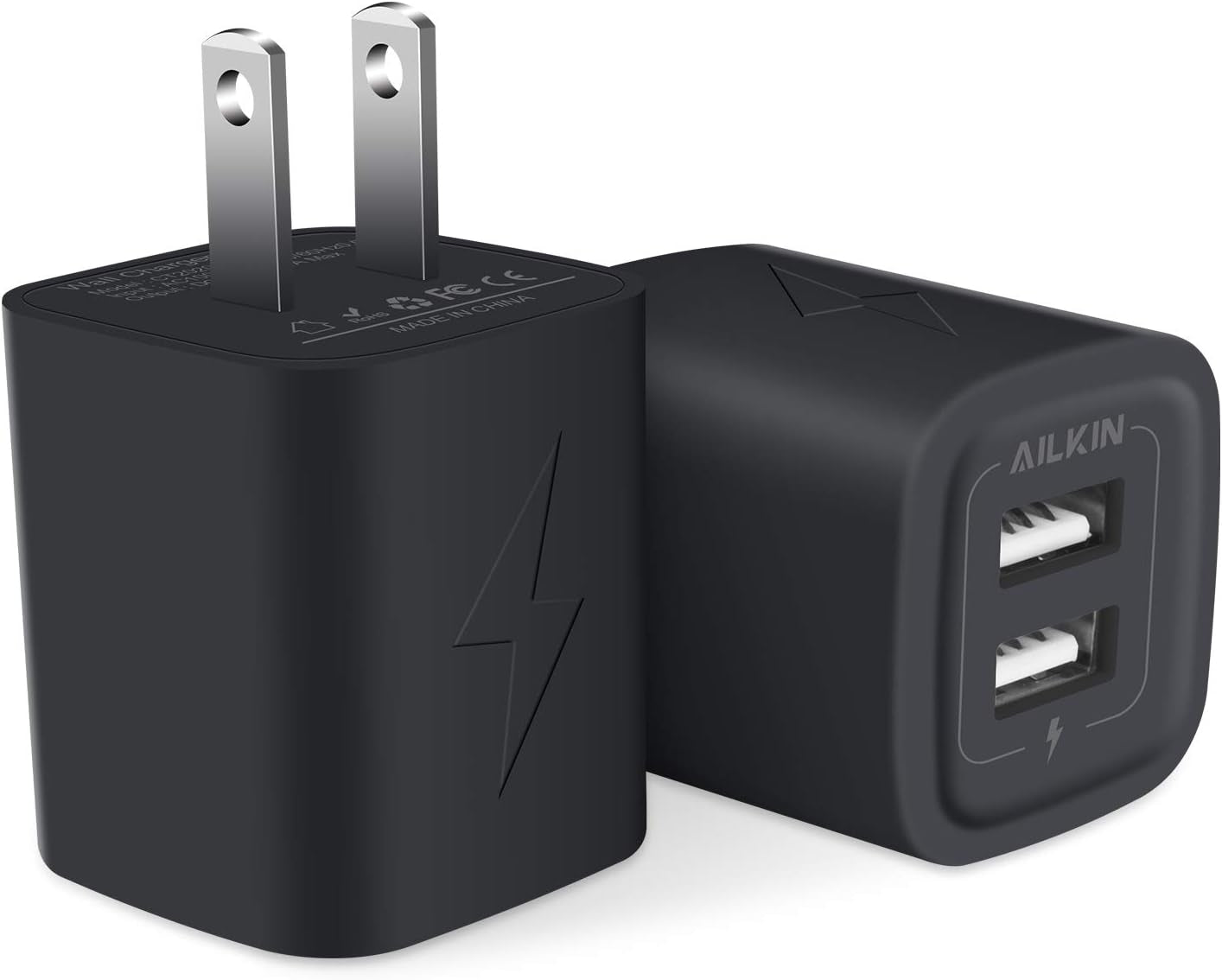 Wall Charger Plug, USB Charger Cube,  2.1A 2-Muti Port USB Adapter | Power Plug Charging Station Box Base for Iphone 17 16 Pro Max 15 14 13 12Pro/11, Samsung Phones Usb-A Charging Block Brick
